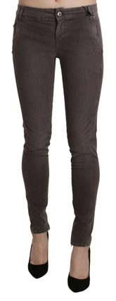 Ermanno Scervino Brown Low Waist Skinny Slim Trouser Cotton Jeans -   -  Ermanno Scervino.